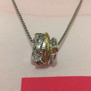 Charriol Tango Necklace w/ Garnet/Citrine/Green
